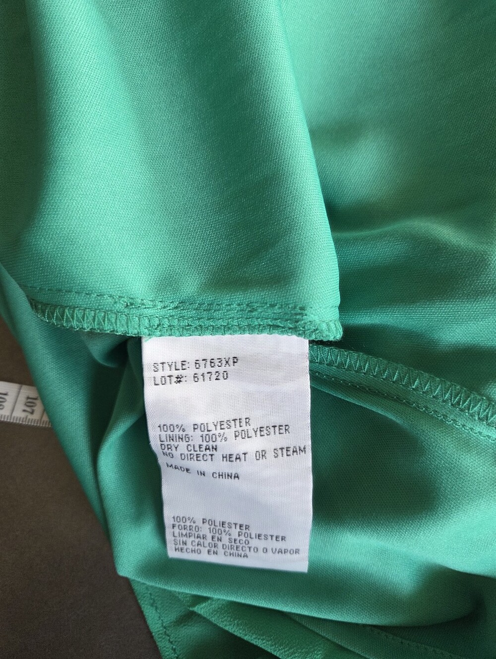 Xscape Green Sleeveless Pleated Chiffon Maxi Gown Size 8P $259 NWT - Picture 11 of 14